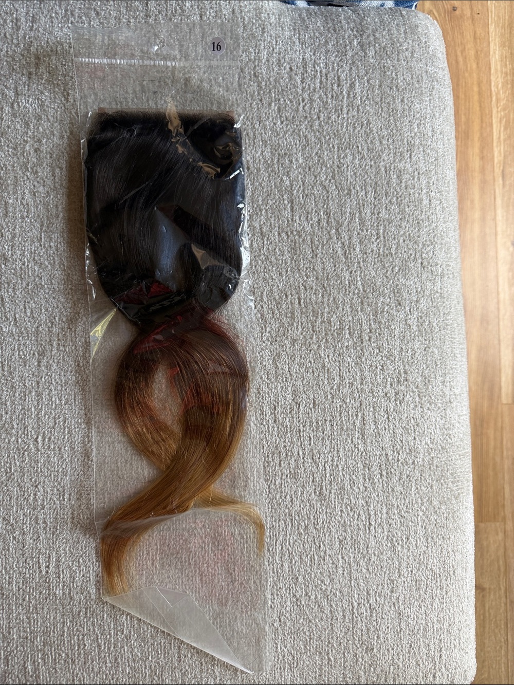 Closure Ombre Hair Extension - Black to Brown/Blonde 100% human hair for weaving